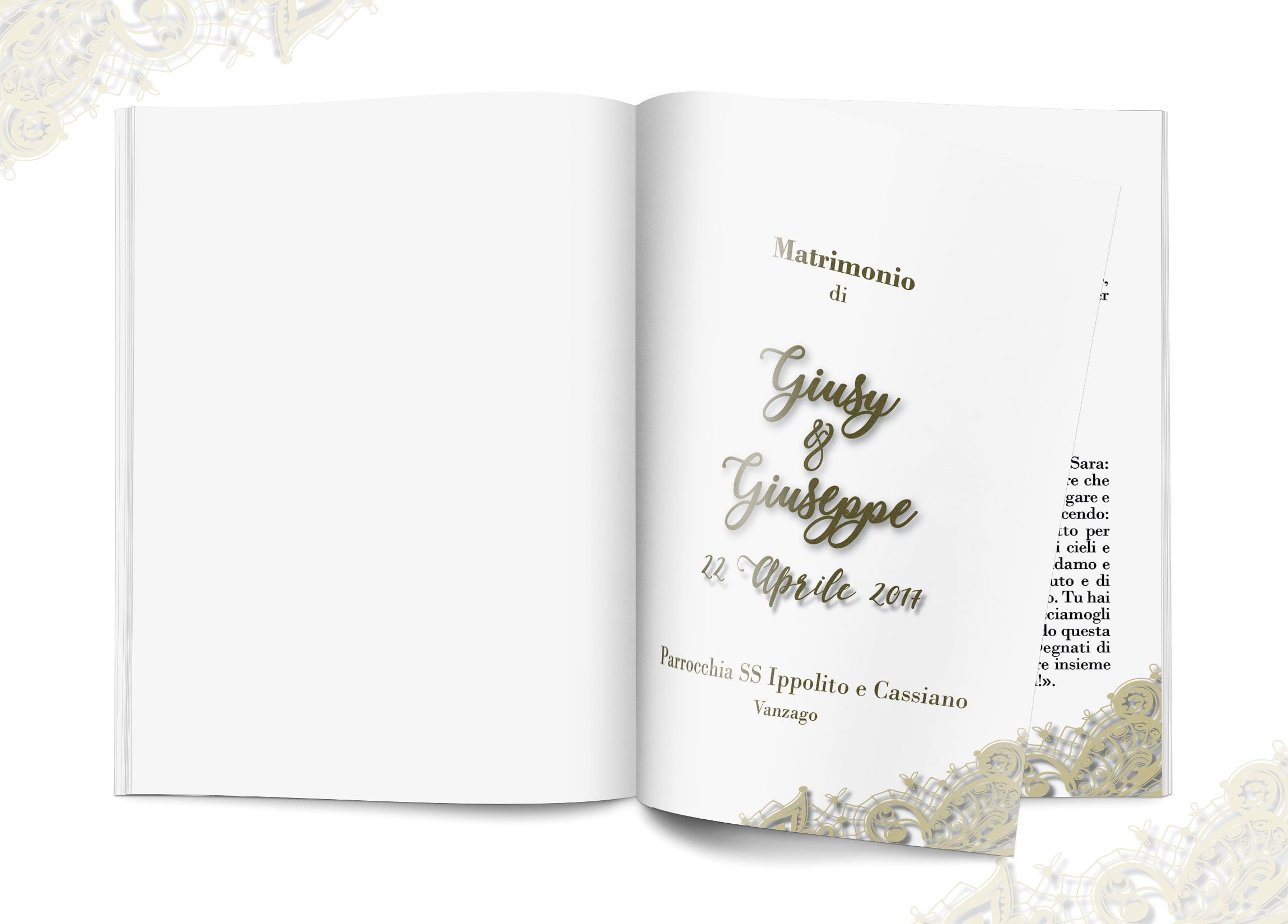 Días especiales – Minutas para bodas.