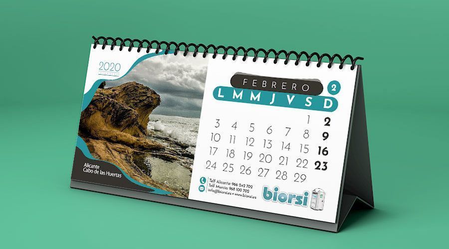Calendarios- Sobremesa Biorsi, Alicante.