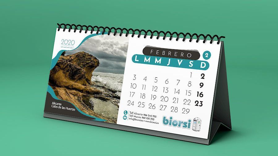 Calendarios- Sobremesa Biorsi, Alicante.
