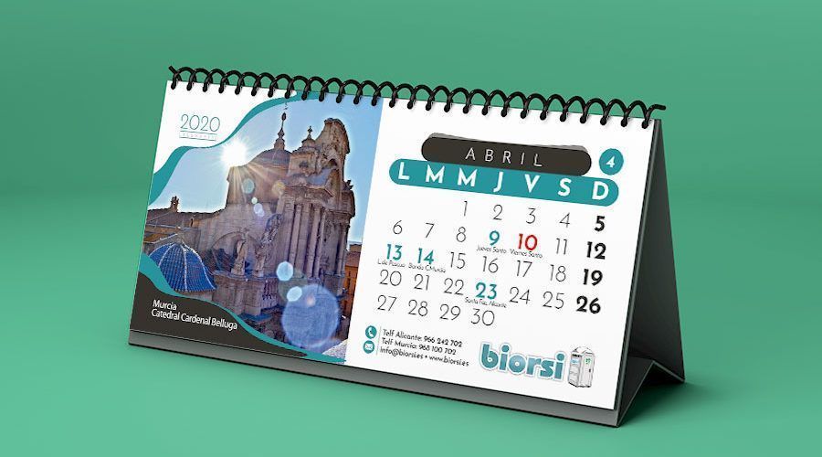 Calendarios- Sobremesa Biorsi, Alicante.