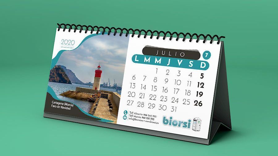 Calendarios- Sobremesa Biorsi, Alicante.