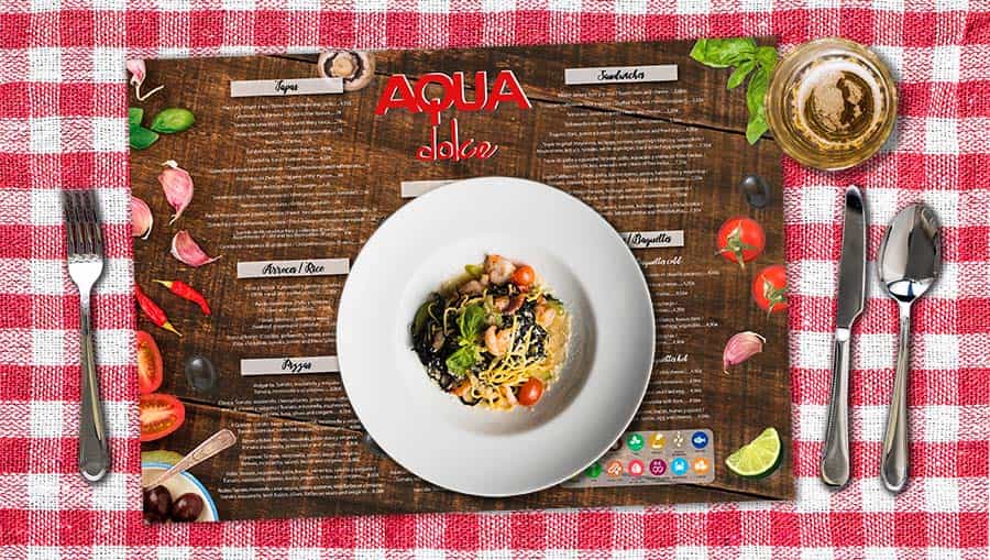 Hostelería - Mantel Personalizado Aqua Dolce, Valencia