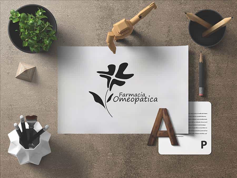 Logotipo - Farmacia, boceto.