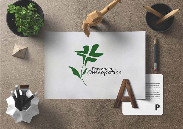 Logotipo - Farmacia, boceto.
