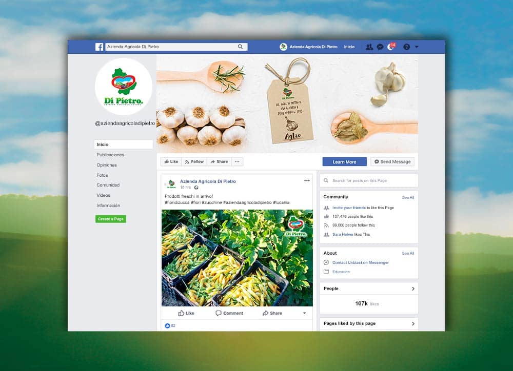 Web y redes sociales.