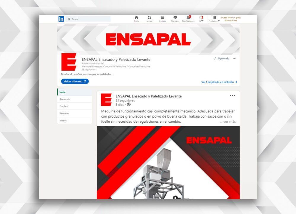 Post redes sociales - Ensapal